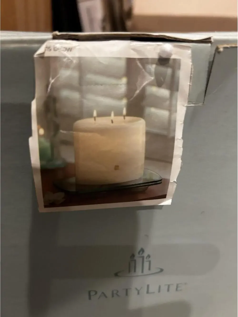 PartyLite Stratus glass Candle Trays Retired New In Box P16C/PHB3306U 3 wick